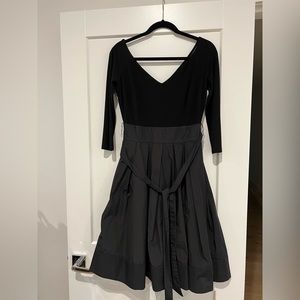 Lauren by Ralph Lauren
Women's Black Longsleeve Aline Taffeta Dress